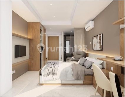 Tipe 1 Bed, Apartemen Baru, Full furnished, Lantai Tengah, Cocok utk Profesional, di Antasari Place