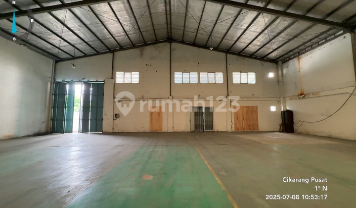 Factory Building Warehouse 966 M2 on Jl. Kenari, Cibatu, South Cikarang, Bekasi, West Java, Indonesia, 17530, Lippo Cikarang HGB