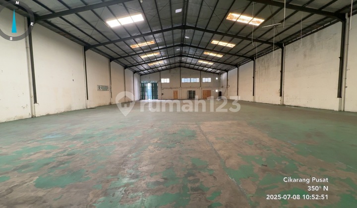 Factory Building Warehouse 966 M2 on Jl. Kenari, Cibatu, South Cikarang, Bekasi, West Java, Indonesia, 17530, Lippo Cikarang HGB