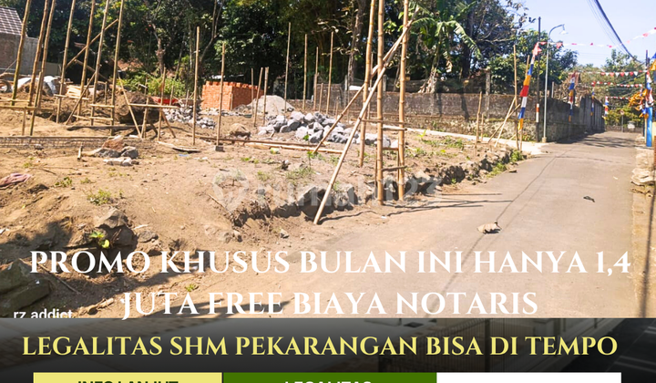HARGA BU TANAH PEKARANGAN DI JUAL DI JOGJA UTARA HANYA 1 JUTAAN FREE BIAYA AJB