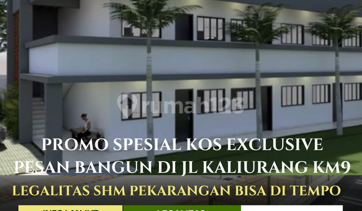 Jarang Ada ! Dijual Cepat Kos Baru Hanya 8 Menit Dari Kampus UGM Jogja SHM Pekarangan Bisa KPR Hanya 200 Meter Dari JL Raya Kaliurang KM 9