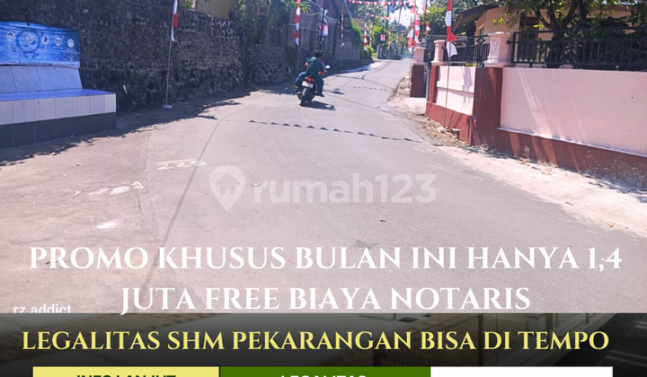DIJUAL CEPAT TANAH PEKARANGAN HANYA 1 JUTAAN DI JOGJA UTARA SLEMAN FREE BIAYA NOTARIS 