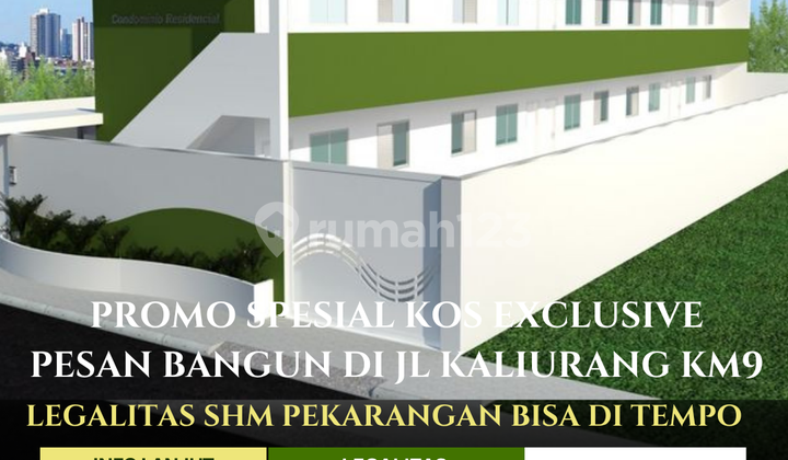 Promo Turun Harga ! Kos Exclusive Di Jogja Hanya 8 Menit Dari Kampus UGM SHM Pekarangan 200 Meter Dari Jl Raya Kaliurang KM 9 