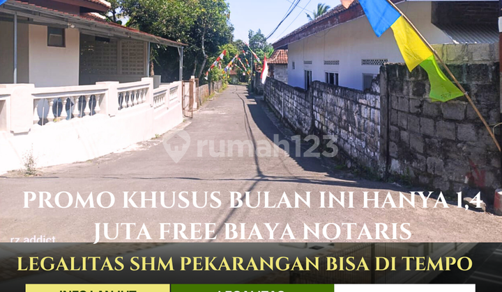 TANAH PEKARANGAN MURAH DI JUAL CEPAT HANYA 1 JUTAAN FREE BIAYA AJB DI JOGJA UTARA SLEMAN COCOK UNTUK HUNIAN 