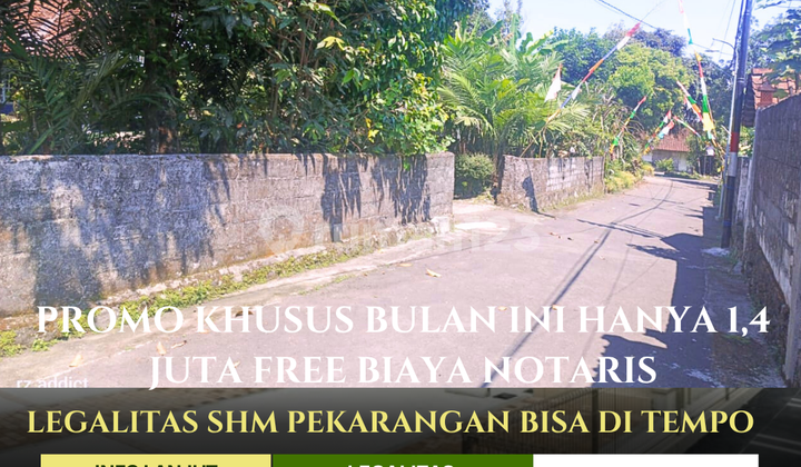 DIJUAL CEPAT TANAH PEKARANGAN MURAH HANYA 1 JUTAAN FREE BIAYA AJB DI SLEMAN JOGJA UTARA 