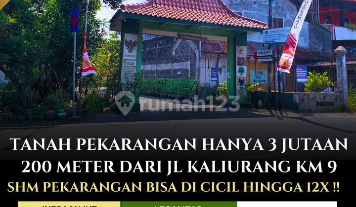 Dijual Murah Tanah Pekarangan di Sleman Jakal Km 9 Hanya 200 Meter Dari Jl Raya Kaliurang BIsa di Cicil