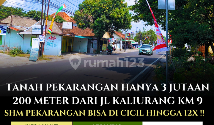 Tanah Pekarangan Murah Hanya 200 Meter Dari Jl Raya Kaliurang KM 9 SHM Cocok Untuk Rumah Hunian