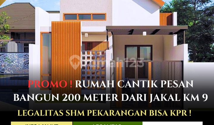 Dijual Murah Rumah Cantik Pesan Bangun di Jogja Utara Sleman Hanya 200 Meter Dari Jl Kaliurang KM 9 Bisa KPR 