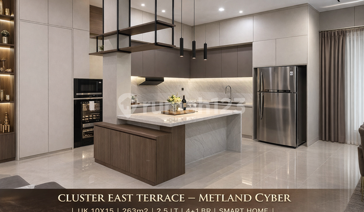 Rumah Smart Home Premium Metland Cyber Puri - Full Furnished 2.5 LT Hadap Taman & Jogging Track