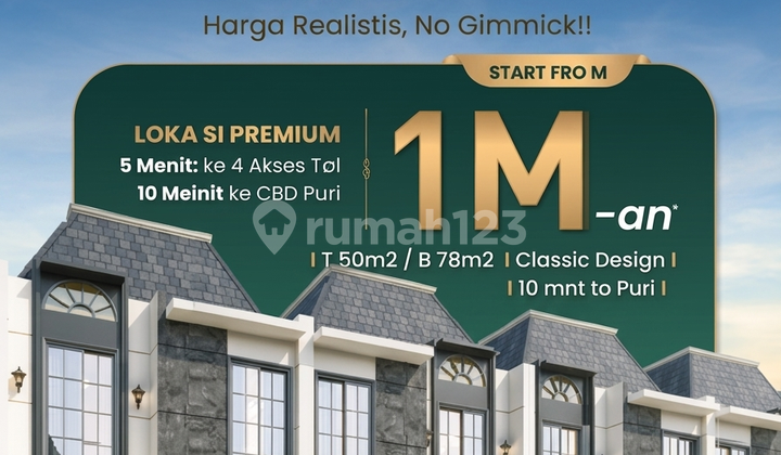 Rumah Modern Dkt Puri Mulai 1,5M-An | Anwa Residence Velmora - Free DP & Biaya Surat! Rumah Modern Dkt Puri Mulai 1,5M-An | Anwa Residence Velmora - Free DP & Biaya Surat!