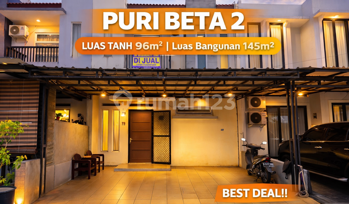 Hunian Nyaman Puri Beta 2 - Rumah 2 Lantai, 4 Kt, Bonus Kitchen Set & AC