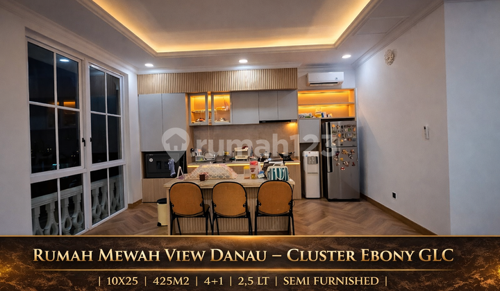 Rumah 2,5 LT Green Lake City Cluster Ebony Lt250 Lb425 Semi Furnished View Danau 2