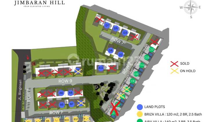 Tanah Kavling Seaview Jimbaran Hill Limited Stock