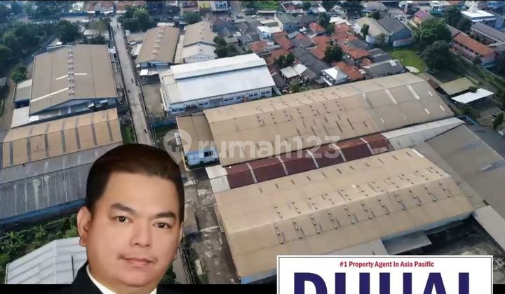 For Sale Ex Pabrik LT 5300m² LB 3096m² di Cicadas Gunung Putri , Lokasi Strategis