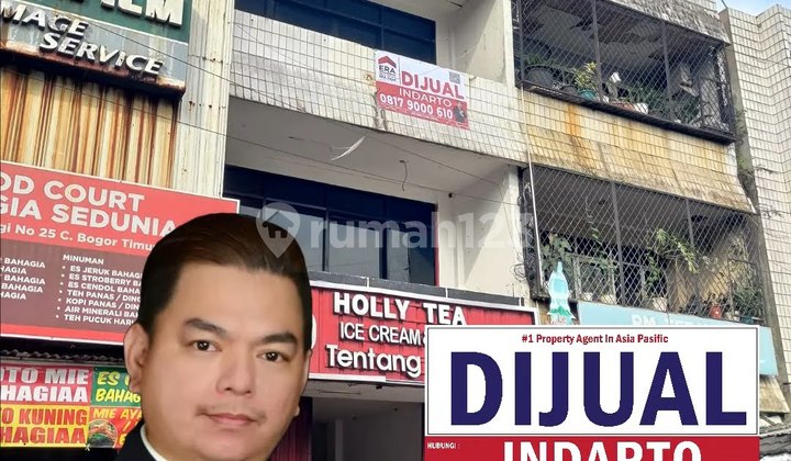 For Sale Ruko 3 Lantai SHM LT 161m² LB 300m² di Jalan Siliwangi Sukasari Bogor , Lokasi Strategis