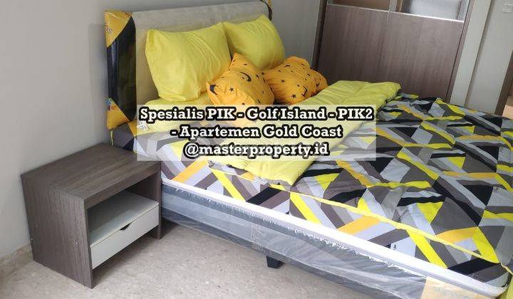 Dijual Apartemen Gold Coast Pik 1br,furnished,ada Lot Parkir,siap 1