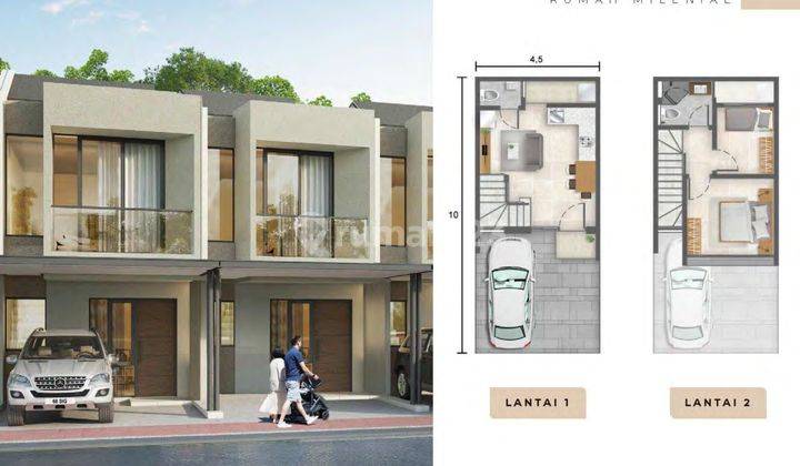 Rumah Milenial Pik2 4,5x10 Hadap Selatan 2