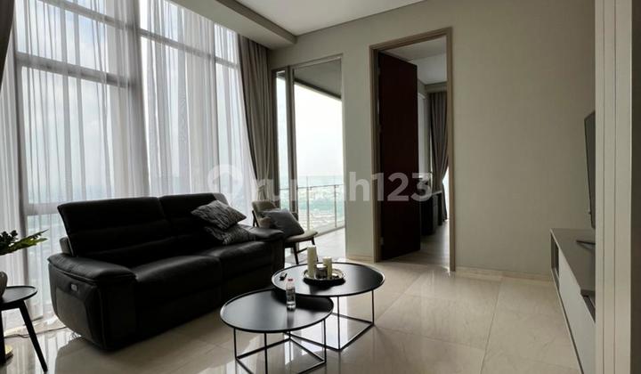 Disewa Apt Premium Saumata Alam Sutera Luas 127m. Type 2+1br. Full Furnished High Zone Siap Huni  2