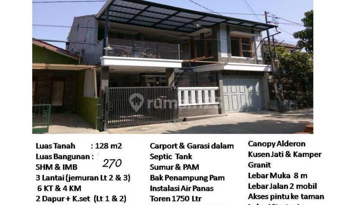 Rumah 3 Lantai di Mengger Sayap Batununggal Mochamad Toha bandung 1