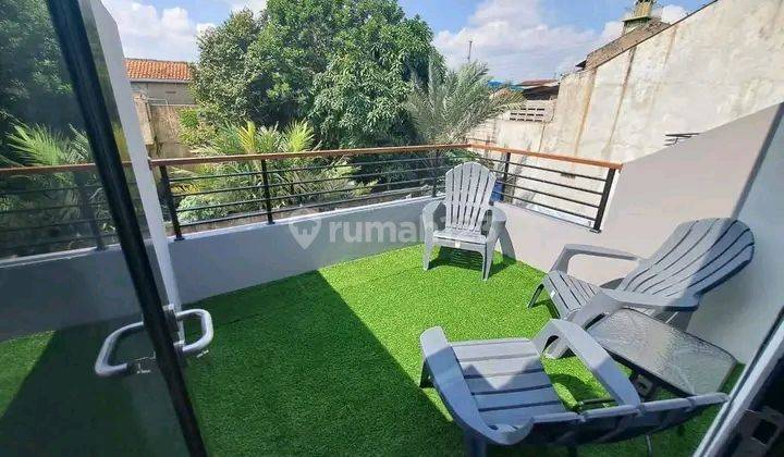 Rumah 2 Lantai dgn 3kamar dan rooftop mezzanine room KPR BSI , 1KM dari kampus IBLAM tanah baru Beji  3