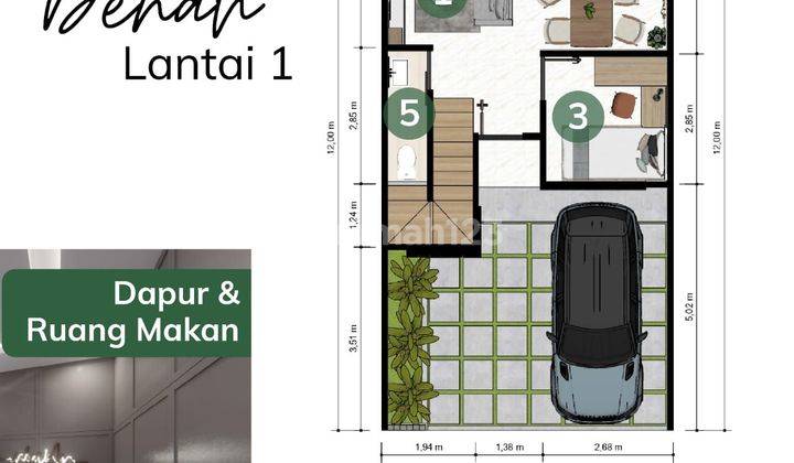 Rumah duren sawit 1,8M-an 2