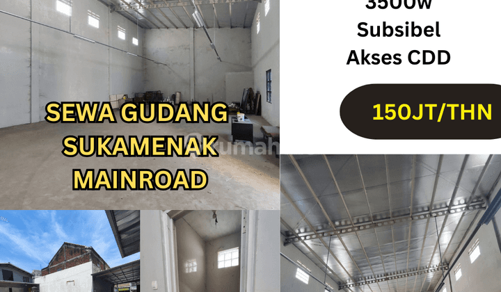 S002 Disewakan Gudang Sukamenak Jalan Utama Siap Pakai 1