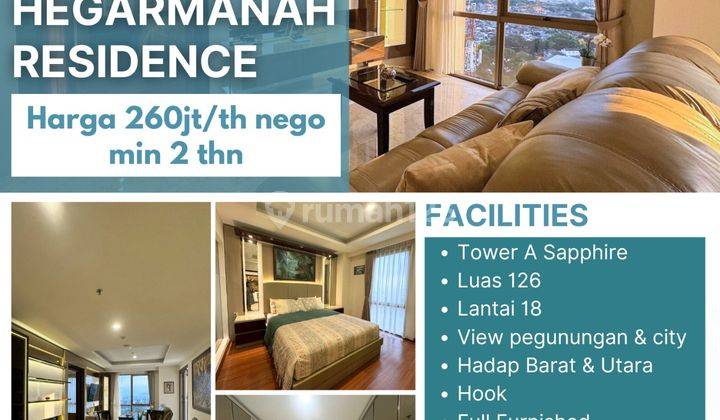 H015 Apartement Hegar Manah Residence Sapphire 3 BR Furnished 2