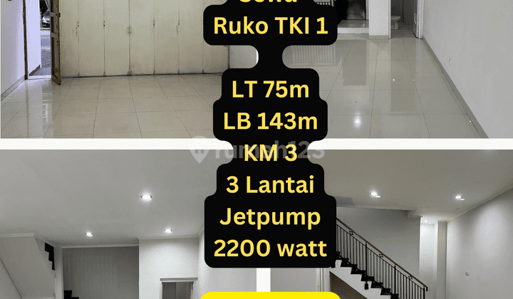 S007 Disewakan Ruko 3 Lantai Di Tki 1 Siap Dipakai Usaha 1