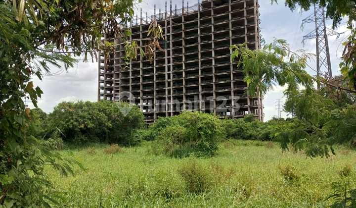 Dijual Tanah Bonus Bangunan Apartemen Siap di Lanjutkan Jual Tanah Saja Lokasi Strategis Dekat Terminal Bekasi Jawa Barat Dekat Pantura Cocok Investasi
