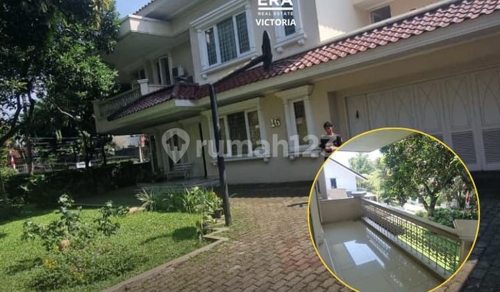 Rumah 2 Lantai di Veteran Bintaro Cempaka - Lokasi Strategis, 4 Carport, Harga 10 M, mel  1