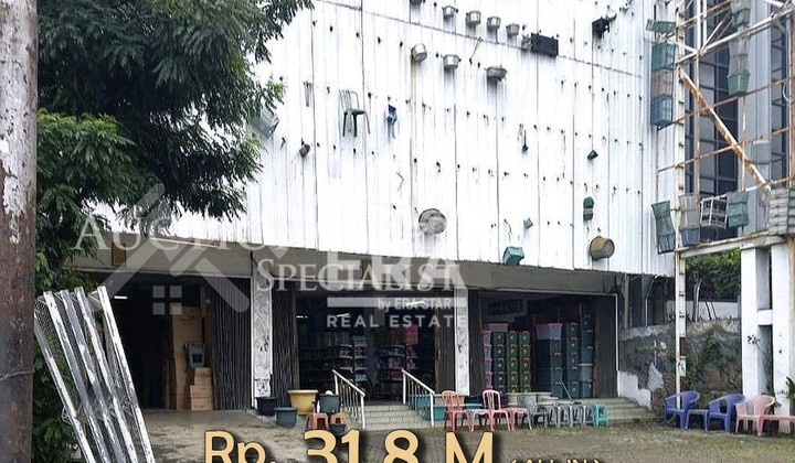 LELANG GEDUNG LOKASI PREMIUM JALAN RAYA JEMBATAN DUA BISA KONTAINER 20 FEET