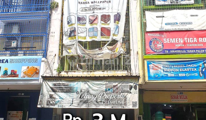 Ruko Taman Palem Lestari Strategis Ramai Cengkareng Barat Jakbar