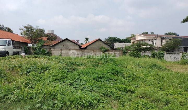 S1829-cb35+&f Tanah Berpagar Keliling 6300 M2 Jalan 2 Mobil Hadap Timur Di Kavling Dki 2