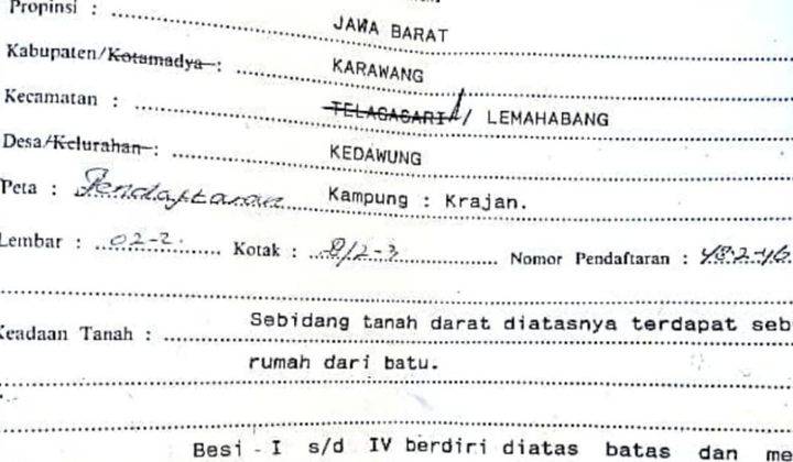 Tanah Strategis Bangun Ruang Usaha Dan Kantor Pinggir Jalan Lemahabang 2