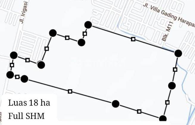 Tanah Untuk Perumahan Subsidi Atau Cluster Pinggir Jalan Irigasi Dekat Pasar Gabus 1