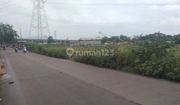 Tanah Strategis Untuk Bangun Rumah Cluster Atau Gudang Pinggir Jalan Raya Gabus Dekat Gebang Tol 2