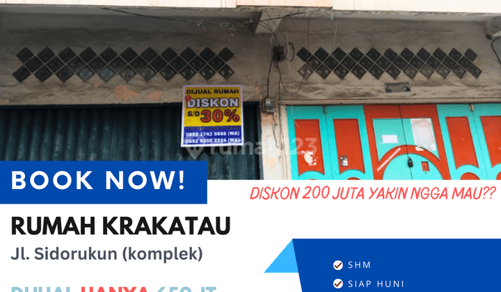 Rumah Komplek di Krakatau Sidorukun Harga Terjangkau Siap Huni 1