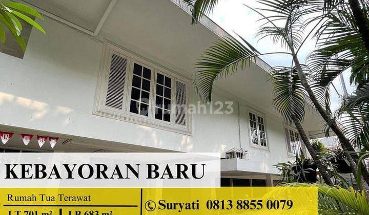 Dijual rumah Tua Terawat Kebayoran Baru Jakarta Selatan 1