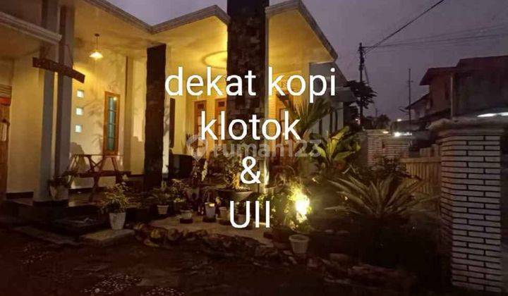 Tanah dekat kopi klotok dan UII asri sejuk dan nasionalis bonus rumah 1