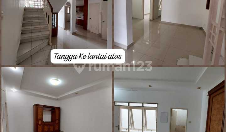 For Rent: House in Limo Cinere complex, land area 140M, 2-story building 200M, 3 bedrooms, 1 maid's bedroom, 2-car carport, semi-furnished: 1 wardrobe, AC in every room, kitchen set, 1 buffet, 1 small sofa, price 72.5 million negotiable.