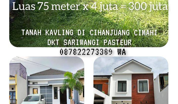Tanah di CIHANJUANG CIMAHI DEKAT SARIWANGI PASTEUR PEMKOT CIMAHI 103 meter SHM 4