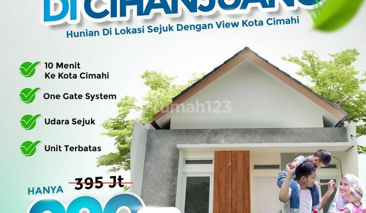 Rumah 415 Jutaan di Cihanjuang Baru Murah dkt Pemkot Cimahi Pasteur Rumah di CIHANJUANG CIMAHI DKT PEMKOT CIMAHI PASTEUR SHM Baru 1