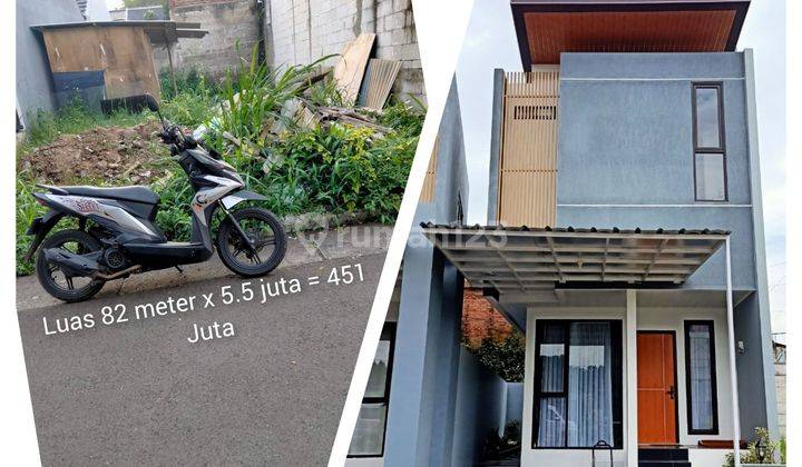 Tanah di Cihanjuang dkt Pemkot Cimahi dkt Sariwangi 82 m² SHM 1