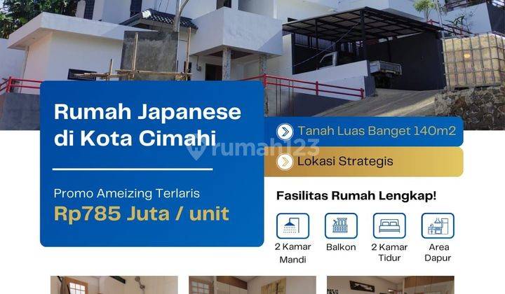 Rumah di Kolonel Masturi Kota Cimahi dkt Cipageran 2 Lantai 1