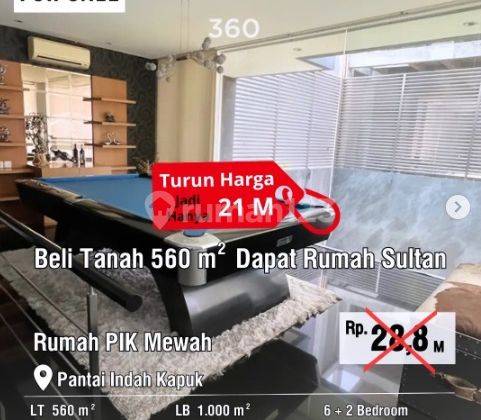 Dijual Rumah Pik Mewah Uk560m2 Full Marmer, Private Pool At Jakut 2