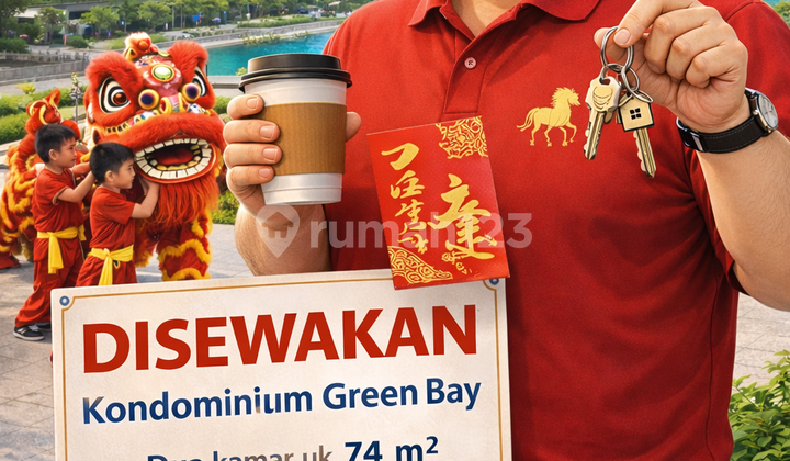 Santai Om! Disewakan Kondominium Green Bay Pluit 2 Kamar Furnish Lengkap