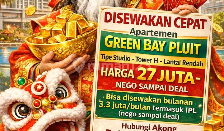 For Rent Furnished Studio Apartment Nice Green Bay Pluit North Jakarta For Rent Furnished Studio Apartment Nice Green Bay Pluit North Jakarta