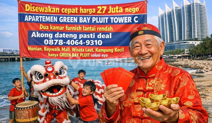 Cari Apartemen Dekat Mall & Laut? Cuma di Green Bay Pluit! Apartemen Cendana 2 Kamar Tidur Furnished Bagus