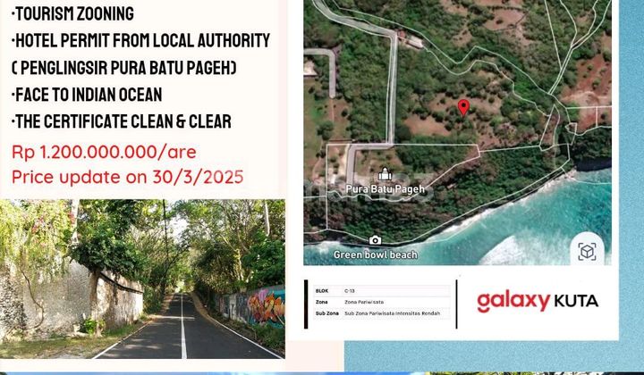 Bali Cliff Ungasan Tanah Tebing View Sunset