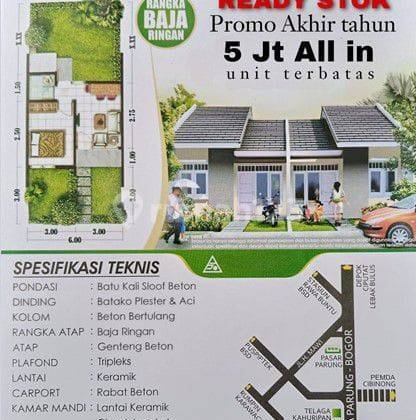 Rumah Termurah Subsidi Bogor Kemang Cicilan 1jtan Dkt Stasiun 6